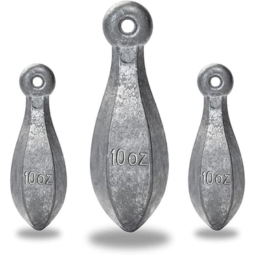 BLUEWING Fishing Sinkers Weights Saltwater Streamlined Fishing Sinker Weight Bullet Lead Sinkers Fishing 16oz
