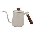 thumbnail image 2 of Stovetop Tea Kettle, 600ml Stainless Steel Pour Over Kettle Gooseneck Kettle With Comfortable Wood Handle Water Kettle Large Capacity Tea Kettle For Coffee Making, 2 of 8