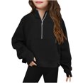 thumbnail image 1 of Cowsor Chandails à Fermeture Éclair Décontractés pour Filles, Vestes Courtes pour Ados, 1 of 5