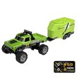 thumbnail image 1 of LSLJS Mini Camion Mini Camion Échelle Alliage 2,4 Ghz Camion Semi-Remorque Rc avec Remorque Camion Voiture Télécommandée avec Lumières pour Enfants Cadeaux Accessoires pour la Maison, 1 of 5