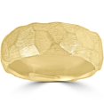 thumbnail image 1 of Bague de Mariage en Or Jaune 14k Martelé, 1 of 3
