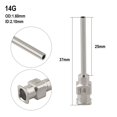 thumbnail image 2 of BTOER 1 Pce Aiguille de Machine Distributrice 25 mm Aiguille de Machine Distributrice en Acier Inoxydable Aiguille d'Injection de Colle Industrielle 8 g-30 g Fluides, 2 of 9