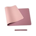 thumbnail image 2 of Dvkptbk Pure Color Leather Mouse Pad Large Desk Pad Home Office Laptop Leather Mouse Pad Writing Pad Double-sided, 2 of 2
