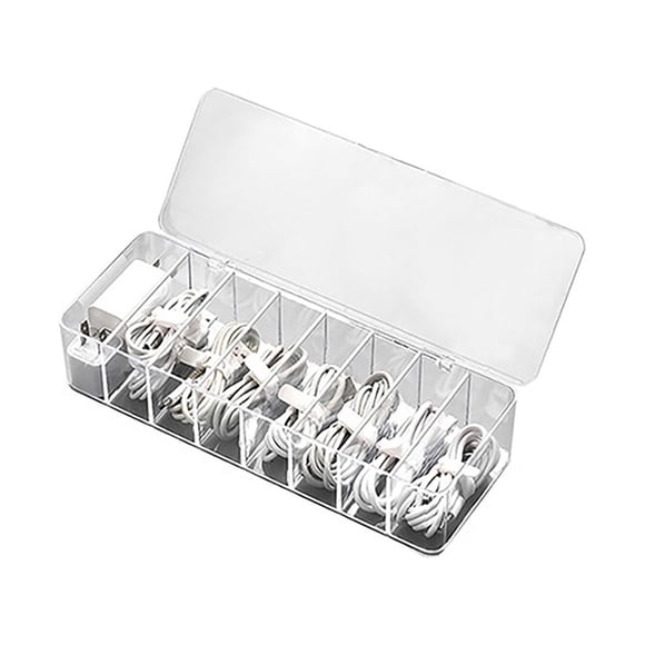 Binwennn Rangement avec Roues Tiroir Transparent Rangement en Fil Métallique avec Compartiment Accessoires Accessoires de Bureau avec Couvercle