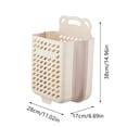 thumbnail image 3 of Ohufall Wall Hanging Foldable Dirty Laundry Basket Large Capacity Hole-less Design For Home Bathroom Clothes Storage Laundry Basket Storage Basket Collapsible Laundry Baskets, 3 of 8
