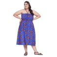 thumbnail image 2 of Oussum Robe Tube Courte pour Femmes Sans Manches, Robes d'Été, Bleu, 2 of 7