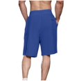 thumbnail image 4 of Diufon Men's Athletic Shorts Cotton Linen Drawstring Waisted Outdoor Sport Shorts Spring Summer Shorts with Pockets, 4 of 5