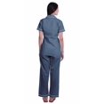 thumbnail image 4 of Moomaya Chemises de Pyjama avec Poches pour Femmes Ensemble de Pyjama en Coton Imprimé Vêtements de Nuit, 4 of 6