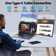 thumbnail image 2 of Laptop Screen Extender Portable Monitor,14" Laptop Monitor Extender,Portable Monitor for for 13-17" Laptops,1080P IPS Display USB C HDMI Travel Monitor Extended Display, 2 of 6