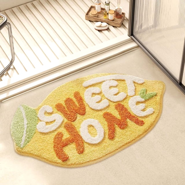 LSLJS Fruit Bath Mat Lovely Bathroom Carpet Especially Absorbent Very Soft and Dry Fast In Children's Room Bathroom Or Other Room Bathroom Rugs