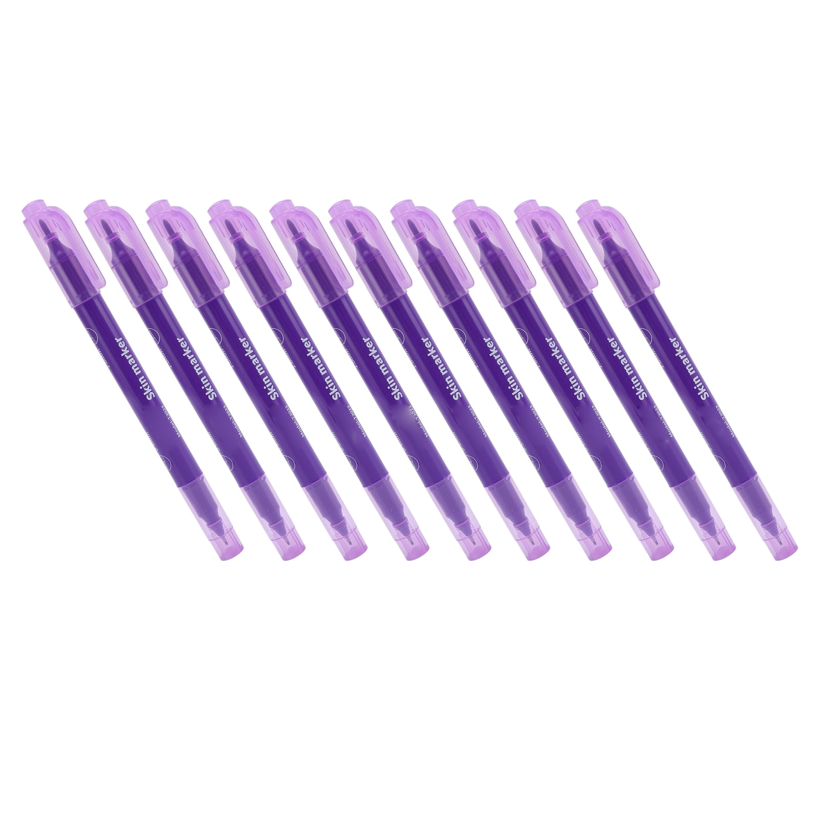 Skin Marker Pen, Erasable 10 Set Skin Marker Pen with Ruler  for Beauty Salon