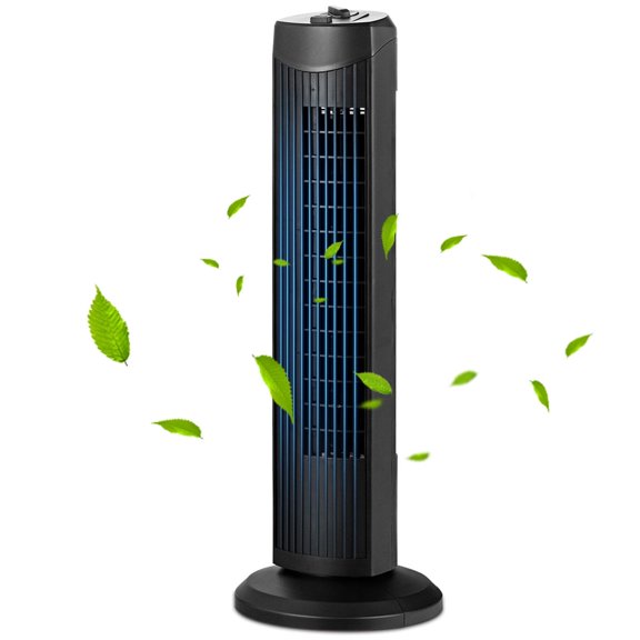 Fantask Tour Ventilateur Oscillant 35W 28 Pouces 3 Vitesses de Vent Refroidissement Silencieux Noir