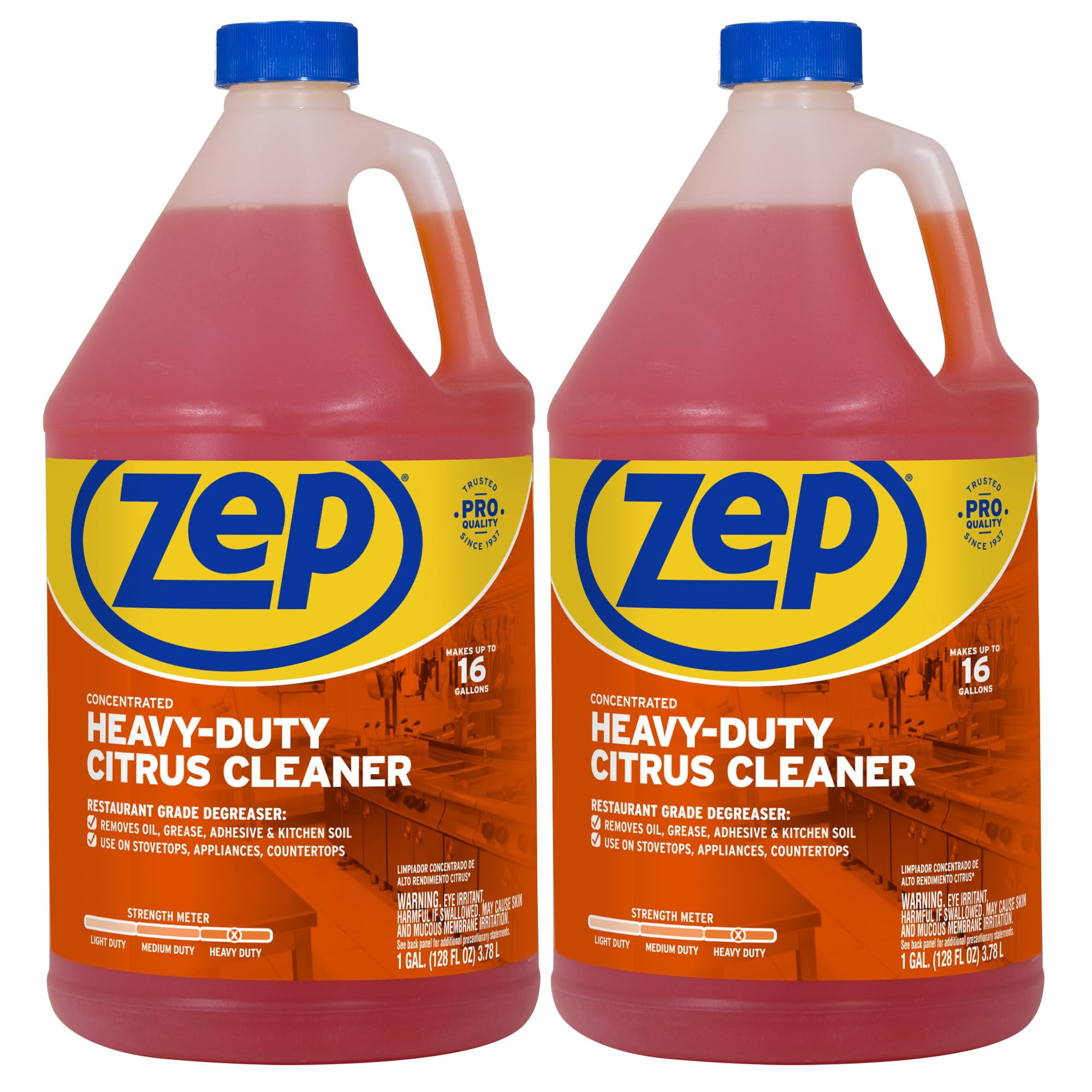Zep Heavy-Duty Citrus Cleaner Degreaser 128 Ounce ZUCIT128CA (Case of 2)