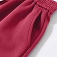 thumbnail image 3 of Plebaso Men's Big and Tall Shorts Elastic Waist Drawstring Casual Shorts Solid Color Loose Summer Shorts, 3 of 6