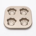 thumbnail image 2 of Baking Pan Cat Paw Even Heat Distribution Bake Tray High Temperature Resistance Bakeware Pans Cookie Mold Chocolate Cake Biscuit 4 Light Golden, 2 of 9