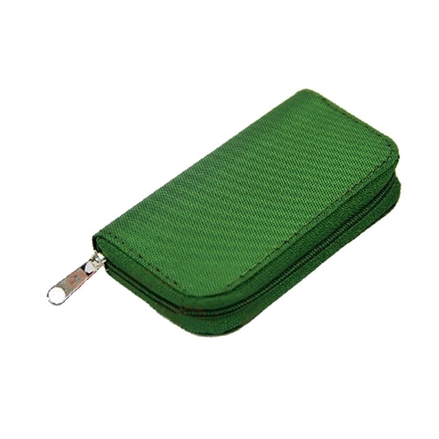 CUITING 22 Slots Micro SD Memory Card Storage Zipper Pouch Case Protector Holder Wallet