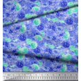 thumbnail image 3 of Soimoi Purple Velvet Fabric Flower Watercolor Decor Fabric Printed BTY 58 Inch Wide, 3 of 3