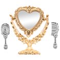 thumbnail image 1 of Shisuyan Mini Mirrors Set Heart Shape Pretend Play For Children Home Decoration 1 Set 1.4x1x0.6in, 1 of 9