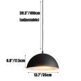 thumbnail image 2 of Glossy Dome Colorful Pendant Light Fixture, Minimalism Semicircle Metal Aluminum Pendant Lamp, Retro Ceiling Pendant Light, Pendant Lighting for Kitchen Island Dining Room Table, 2 of 7