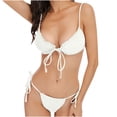thumbnail image 1 of Birdeem Ensembles de Bikinis à Bretelles Larges Décontractés Mode Couleur Unie pour Femmes, 1 of 6