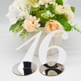 thumbnail image 2 of Seat Number Card Glossy Add Atmospheres Mirror Surface Standing Wedding Golden Table Number Feast Supplies, 2 of 7
