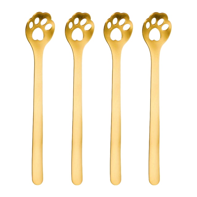 Cute Cat Mini Creative Coffee Spoon Stainless Steel Spoons Cake Stirring Sugar Soup Dessert Teaspoon