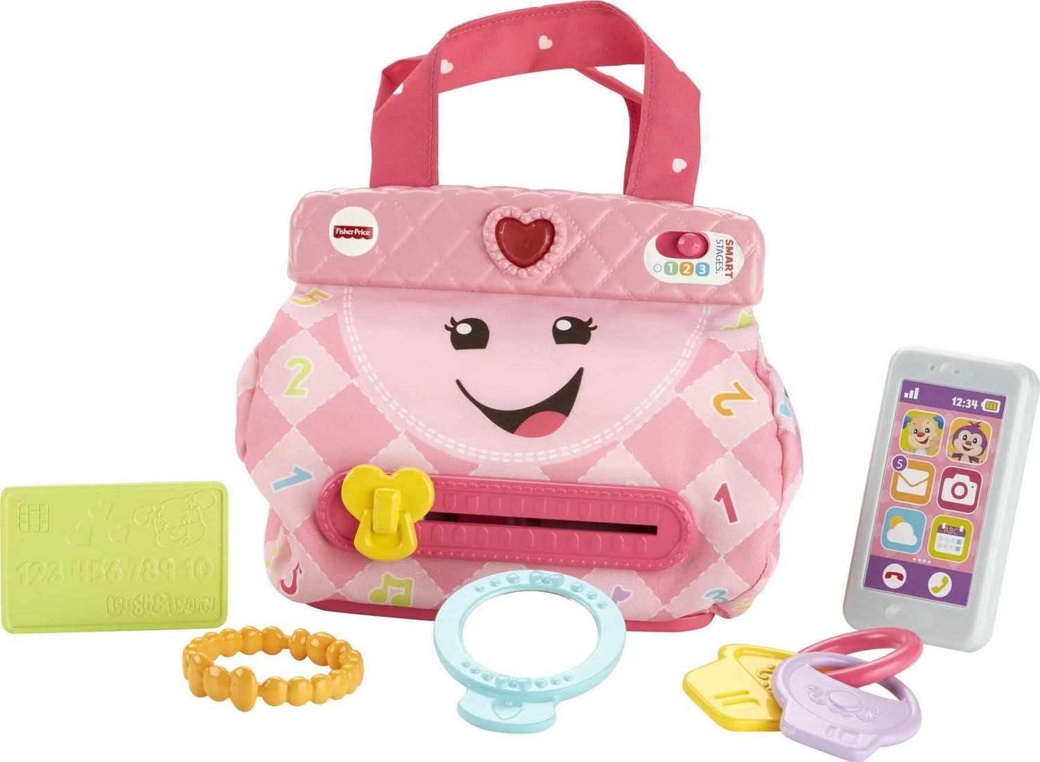 Fisher-Price Rires et Éveil Mon sac à main intelligent - Version Anglaise