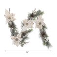 thumbnail image 2 of Poinsettia And Pinecone Garland, 2 of 3