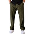 thumbnail image 1 of FOCUSNORM Men's Tapered Joggers Lightweight Drawstring Elastic Waist Solid Color Athletic Workout Pants Trousers, 1 of 9
