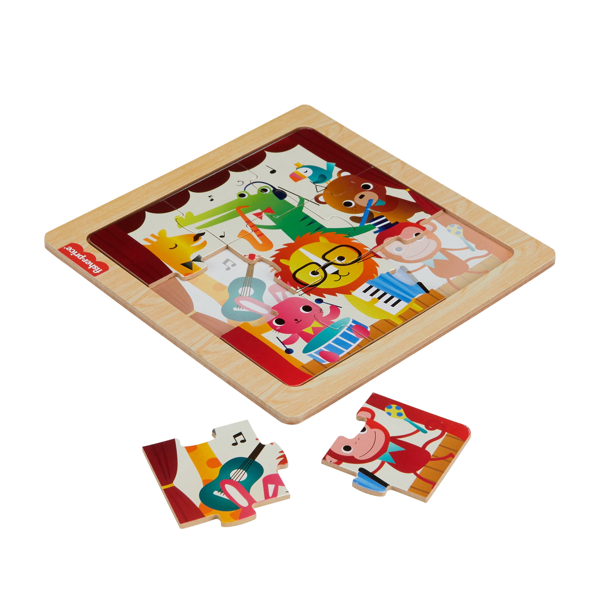 Fisher-Price Wooden Jigsaw Puzzle Music Theme - Walmart Exclusive