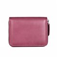 thumbnail image 2 of facefd Coin Purse Men Short Money Bag Change Mini Wallet Pocket Zipper Rfid Blocking Card Holder Cowhide Lady Fashion for Office Pouch Purple, 2 of 8