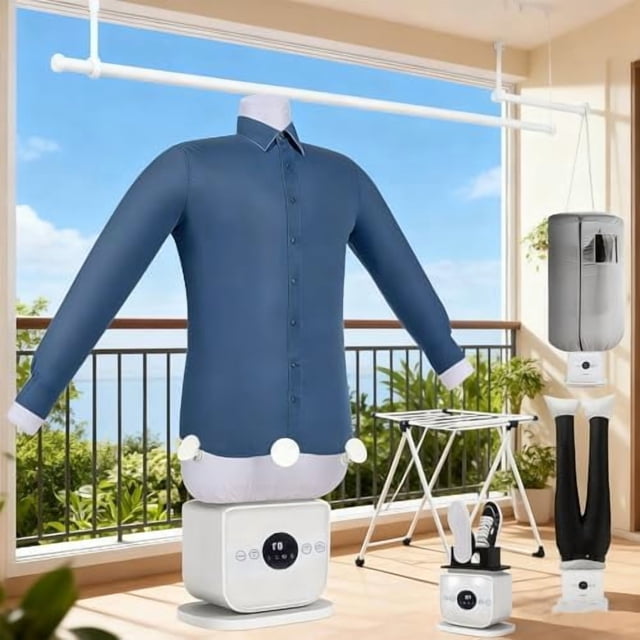 Scanovuss Steam Iron, Aironixs ironing machine, Upgraded Touched Ironing Machine, Fully Automatic Ironing, Compact, Portable & Ultra Quiet, 8 Minutes Quick Ironed Dry