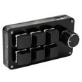 thumbnail image 2 of Mini Clavier, Clavier Mécanique à une Main Résistant à la Poussière et à Haute Résistance, Portable, Fonctionnement Simple, Résistant à l'Usure avec Bouton pour Laboratoire pour Bureau Noir Blanc, Noir Mat, 2 of 8