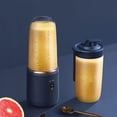 thumbnail image 4 of 400ml 6 Blades Juicer USB Rechargeable Food Mixer Travel Shakes Blender Blue, 4 of 8