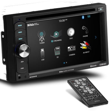 BOSS Audio Systems BV9351B Système Stéréo pour Voiture - Double Din de 6,2 Pouces, Écran Tactile, Audio Bluetooth et Unité de Tête d'Appel, Entrée AUX, USB, Lecteur CD, SD, Récepteur Radio AM FM, Se Branche à l'Amplificateur