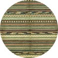 thumbnail image 1 of Ahgly Company Indoor Round Abstract Avocado Green Abstract Area Rugs, 8' Round, 1 of 6