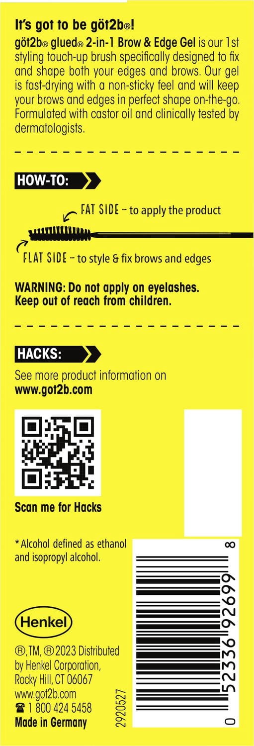 Got2b Glued Gel pour Sourcils et Bords