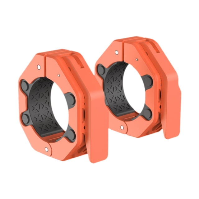 Almencla 2 Pieces Barbell Collars Barbell Lock Collar Clips for Home Gym Dumbbell Bar Orange