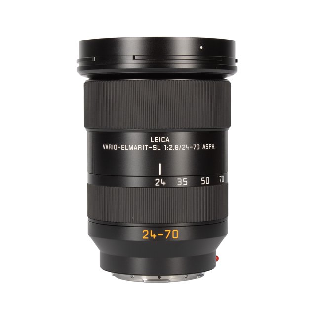 Leica Vario-Elmarit-SL 24-70mm F/2.8 ASPH. Lens pour Appareils Photo Sans Miroir Plein Cadre à Monture en L, Offrant une Plage de zoom Polyvalente, une Ouverture F/2.8 Constante, Trois Éléments Asphériques pour la Netteté, et un Boîtier en Métal Étanche aux Intempéries Adapté à la Photographie de portrait et de Paysage.