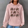 thumbnail image 1 of Simua Sweat à Capuche Tendance pour Femmes Manches Longues Imprimé Rugby Amusant Chandail Décontracté Sport Jour de Match, 1 of 4