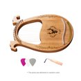 thumbnail image 4 of Amdohai 16-String Wooden Lyre Harp Resonance Box String Instrument with, 4 of 8