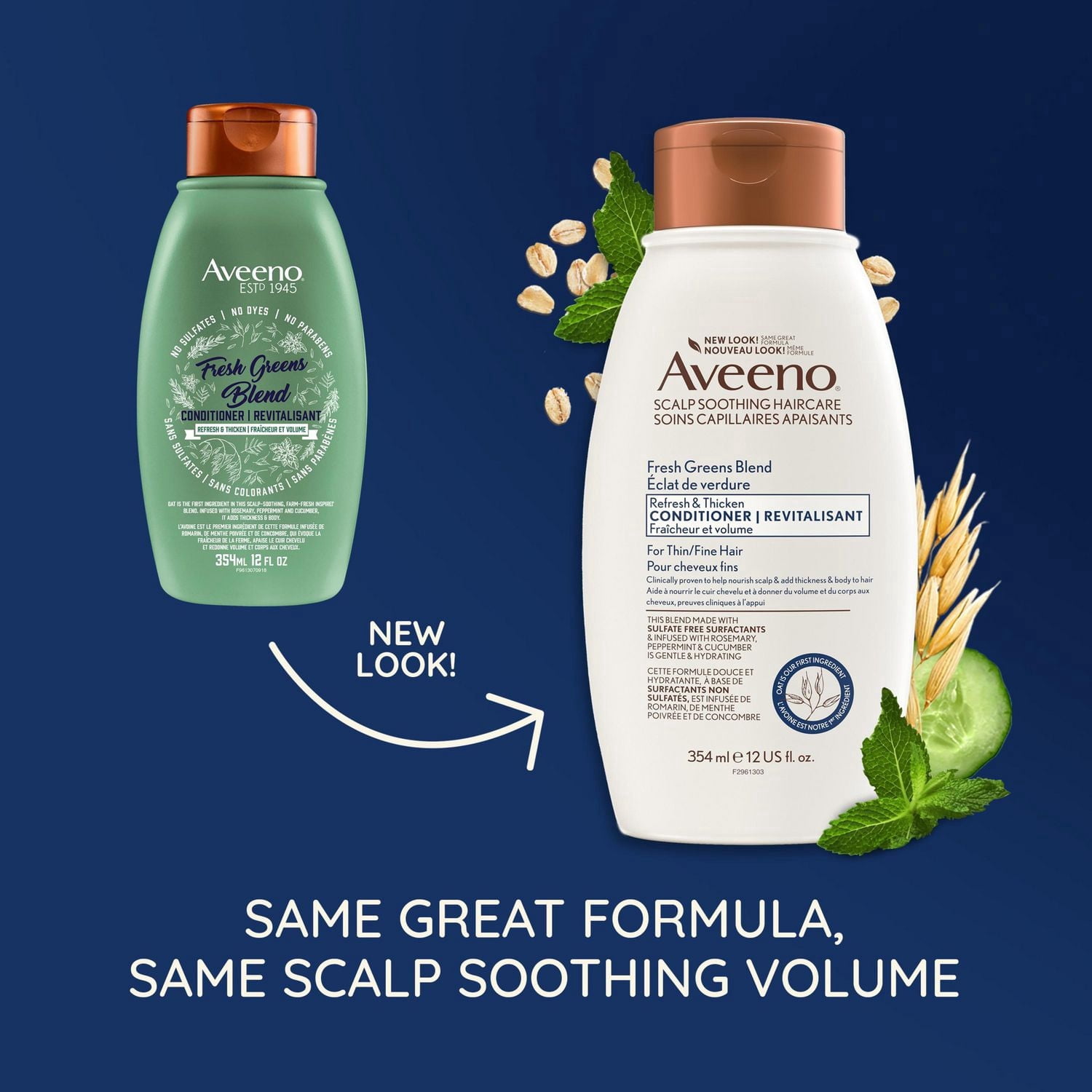 AVEENO Fresh Greens Blend Conditioner for Refresh & Thicken