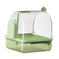 thumbnail image 2 of jinwen Automatic Birds Bath Budgerigar Lovebirds Parakeets Caged Parrot Bathing Tub green, 2 of 9