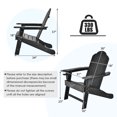 thumbnail image 4 of Costway Chaise Adirondack de Patio Résistante aux Intempéries pour Jardin et Terrasse avec Porte-Gobelet Noir, 4 of 7