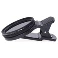 thumbnail image 2 of Phone Camera Lens Variable ND filter Neutral Density ND2-ND400 37MM With Clip Accessory, 2 of 10