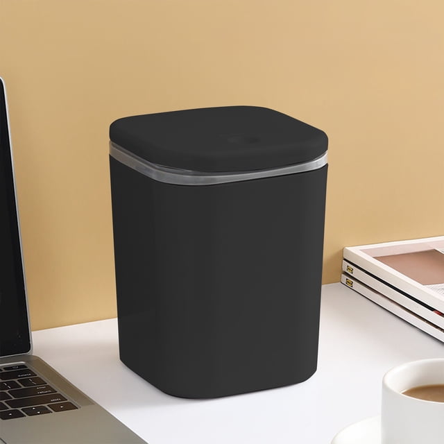 EGNMCR Desktop Trash Can Office Bin With Lid Small Desktop Garbage Bin In Dormitory Bedroom Trash can