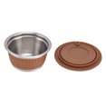 thumbnail image 1 of Filtre à Café Réutilisable, Ensemble de Café Rechargeable Durable Sain de Qualité Alimentaire Robuste pour Maison Bleu, Orange, Couleur Café, 1 of 8