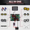 thumbnail image 4 of 12 Gang Switch Panel Bluetooth RGB Switch Pod 12v Switch Panel for Car Truck Offroad RV Campers Van SUV UTV ATV, 4 of 6