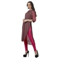 thumbnail image 4 of Moomaya Kurta d'Été en Coton Longueur Genou Imprimé Manches Retroussables Kurtis pour Femmes, 4 of 6