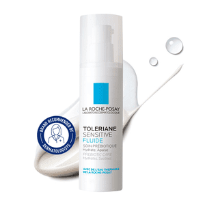 La Roche-Posay Toleriane Sensitive Fluide, Daily Face Moisturizer with Ceramides for Sensitive Skin, 40mL